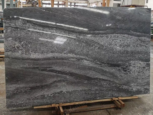 Polished Surface Finished Grey Marble Slab