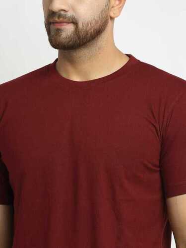 Mens Half Sleeve Plain Soft Cotton T Shirts