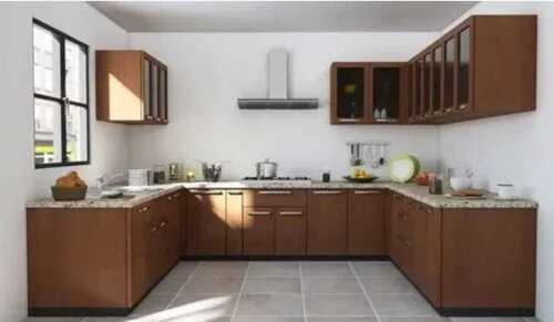 Fancy And Standard Design Modular Shape Kitchen