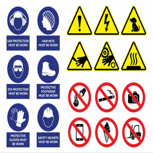 Multi-Shape Multi-Color Safety Sign Board