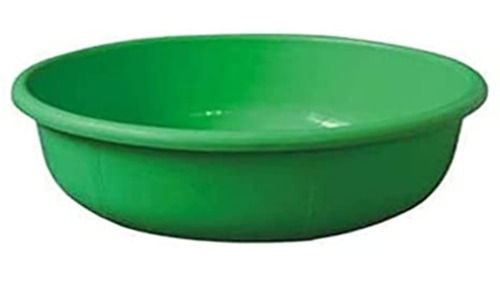 Round Shape Green Plastic Tubs