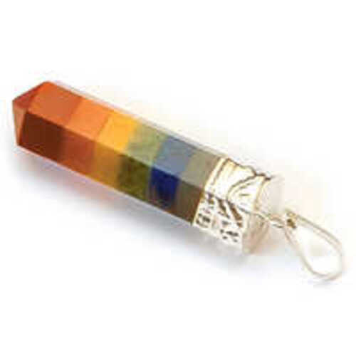 Colored Seven Chakra Pencil Pendant