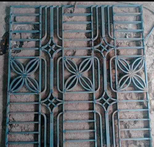 Polished Plain Design Iron Window Grill