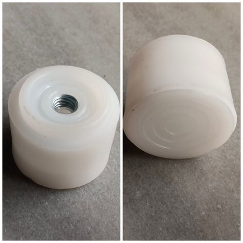 White Round Shape Plastic Bush