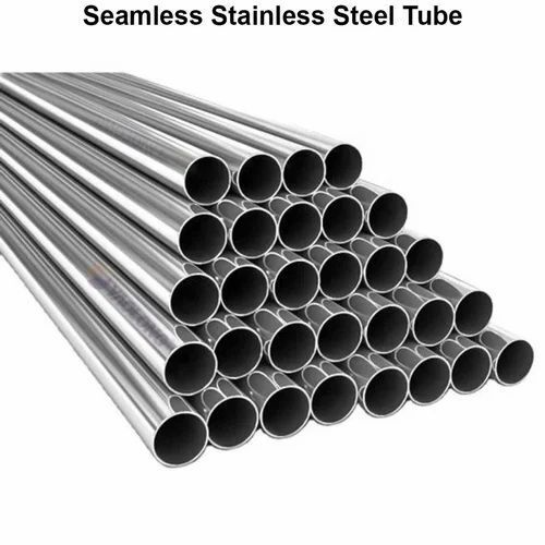 Silver Color Round Shape Seamless Stainless Steel Tube