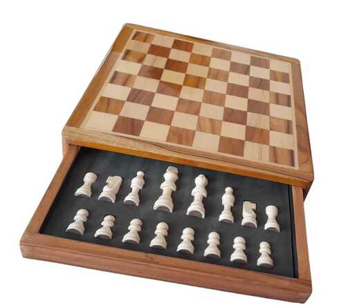 Premium Design Teak Wood Wooden Chess Board