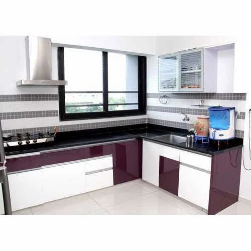 Easy To Install L Shape Modular Kitchen