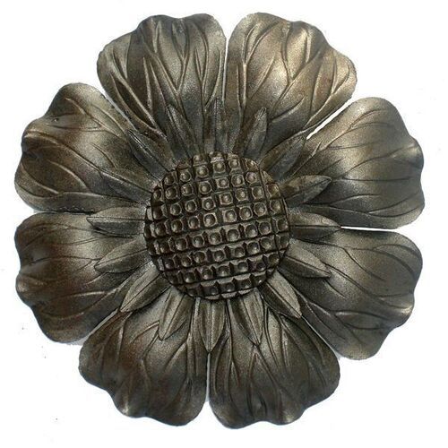 Silver Color Polished Finish Iron Flower For Decoration