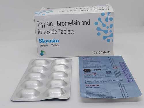 Tryspin Bromelain And Rutoside Tablets 10x10 Tablets Packs