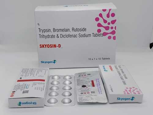 Tryspin Bromelain Rutoside Trihydrate And Diclofenac Tablets