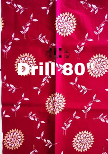 Printed Multi-Color Polyester Drill Fabric