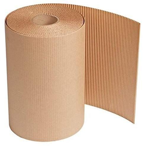 Brown Color Round Shape Plain Pattern Paper Corrugated Roll