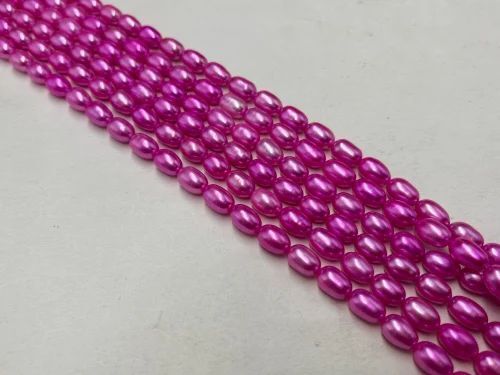 Pink Color 7 Mm Size Freshwater Pearl For Bracelete