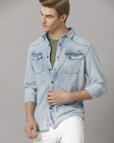 Mens Washed Denim Shirts