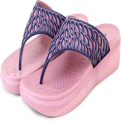 Skin Friendliness Ladies PU Fancy Slipper