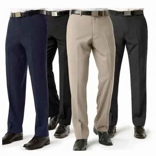 Multi Color Regular Fit Plain Mens Formal Pant