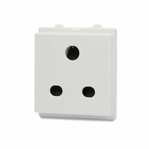 Square Plastic Anchor Ziva White Socket  for Power