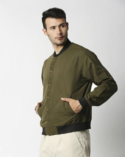 Mens Full Sleeves Classic Bomber Jacket