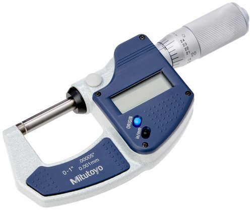 Blue Mitutoyo Digital Micrometer