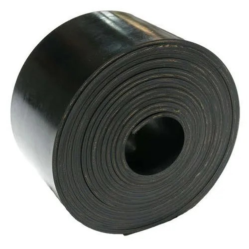 Rubber Conveyor Belts - New, Customized Size, Black | Durable, Heat Resistant, Fine Finished, Plain Pattern, Very Good Quality