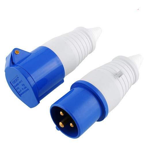 Industrial Plastic 16 A 3 Pin Plug Socket and Wall Socket