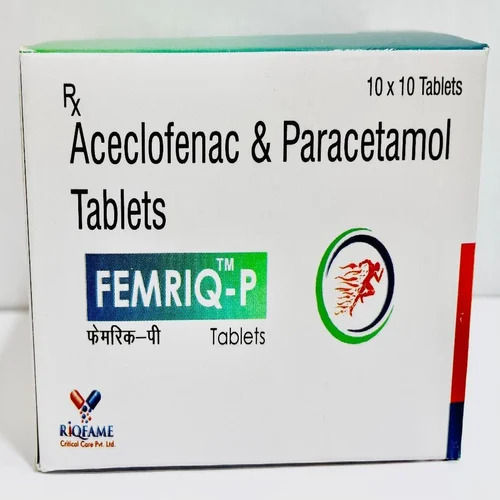 Aceclofenac And Paracetamol Tablets, 10*10 Tablets