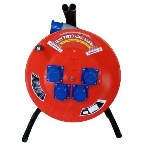 Cable reel 16A 3Pin 4 Socket with 4 Pole MCb , Metal ,indicarorEXTR-2266 Greatselec