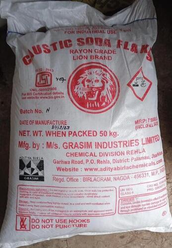 Rayon Grade Caustic Soda Flakes 50 Kg Pack