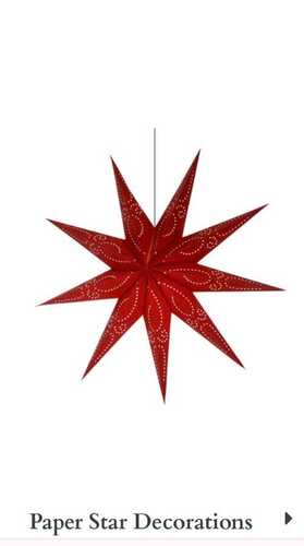 Handmade Paper Star Lamps for Home Decor