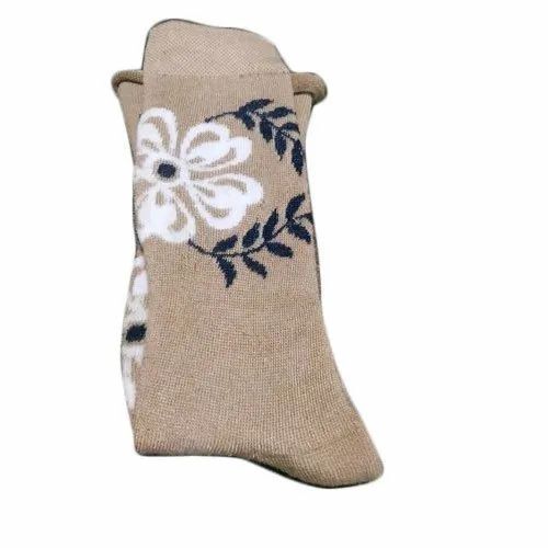 Brown Knitted Woolen Socks