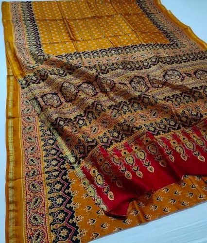 Printed Chanderi Silk saree