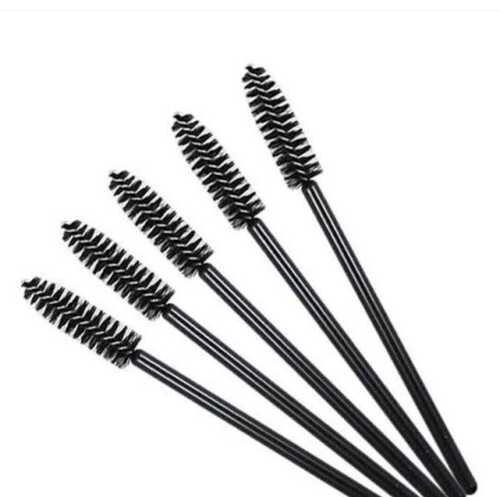 Black Color Round Shape Make Up Mascara Brush