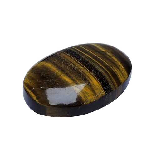 Avika Natural Energized Tiger Eye Massage Palm Stone