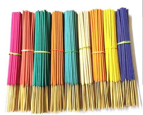 Multicolor Bamboo Colored Incense Sticks