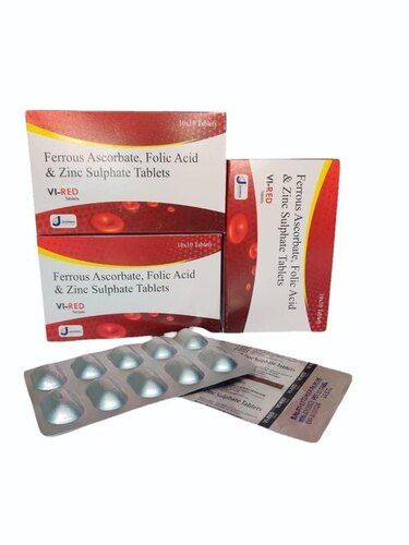 Ferrous Ascorbate Folic Acid Zinc Sulphate Tablets