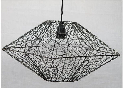 Handmade Metal Iron Wire Mesh Hanging Ceiling Lamp