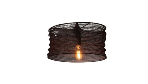 Metal Wire Mesh Hanging Ceiling Lamp - Shape: Round