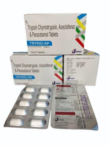 Trypsin Chymotrypsin Aceclofenac Paracetamol Tablet