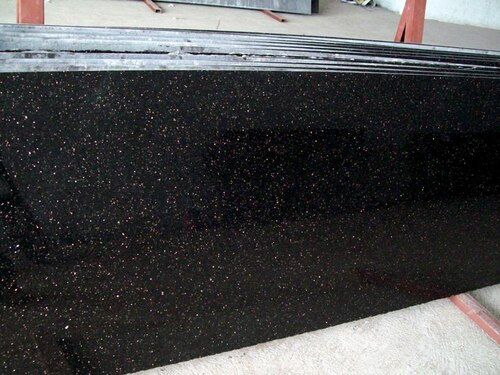 20mm Black Galaxy Granite Slab For Flooring