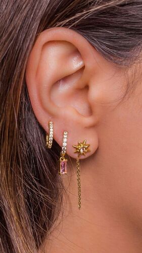 Red Gold Earrings  Gender: Women'S