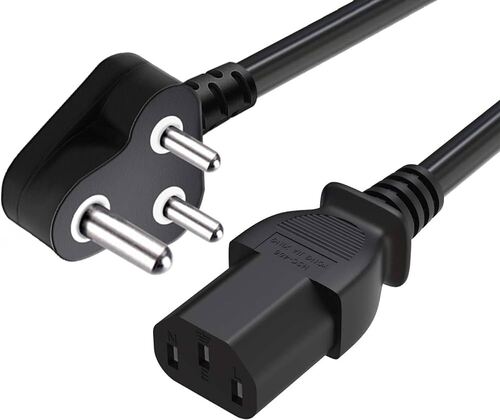 1.5m Black Cord Power Cable at Rs 90/piece, Ahmedabad