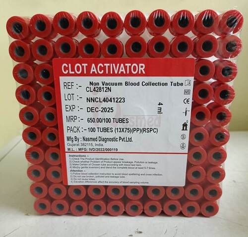 Clot Non Vacuum Blood Collection Tube