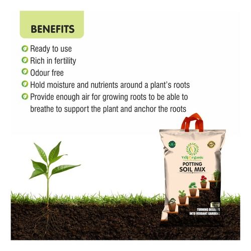 100% Pure Natural Bio Fertilizer Potting Soil Mix