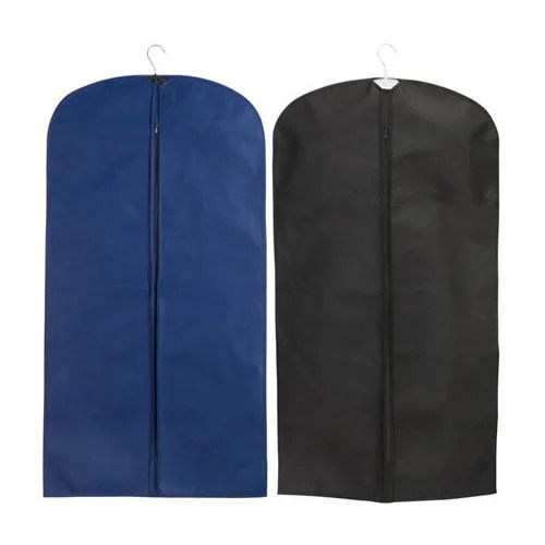 Nylon Suit Cover Style With Zip Pattern  Plain