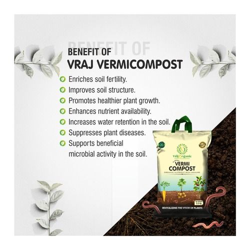 Vraj Organics Vermicompost For Plant Growth