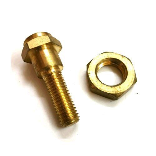 Golden Hex Head Polished Brass Nuts and Bolts