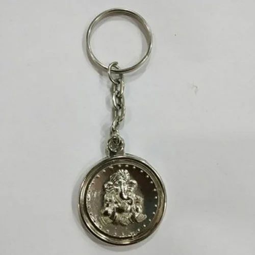 Round Metal Keyring