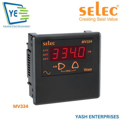 1 Phase and 3 Phase Digital LED Voltmeter 96x96mm