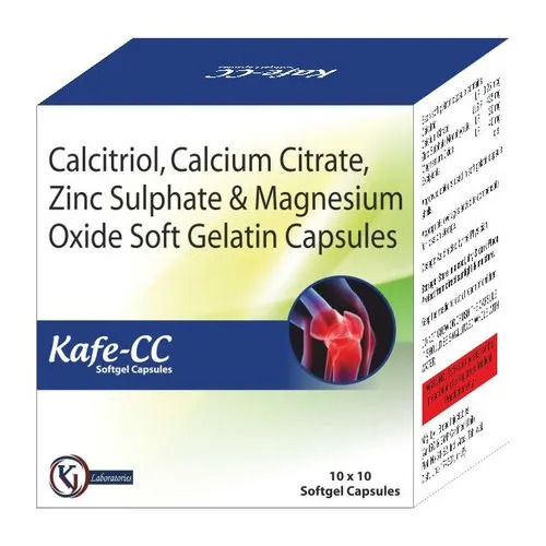 Soft Gelatin Calcitriol Calcium Citrate Zinc And Magnesium Capsules