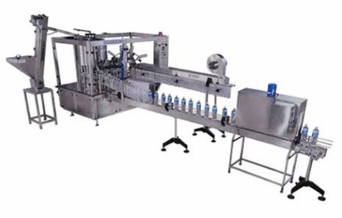 Water Bottle Filling Machine - Metal Construction, Three Phase Electric Drive | Automatic, Frequency Speed Control, High Efficiency